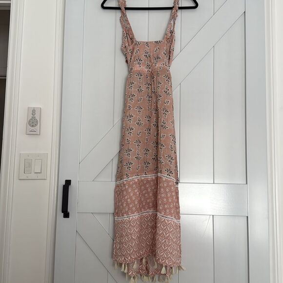 Agua Bendita Karen Midi Dress in Pink Size XS NWT - Picture 4 of 9